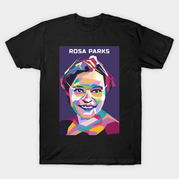 Abstract Popart Rosa Parks in WPAP T-Shirt by smd90